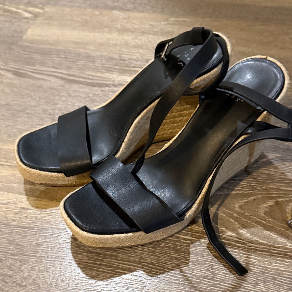 Target Black Wedge Sandals